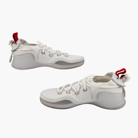 Christian Louboutin Arpoador White Drawstring Sneakers Size 39 US 9 Women 6958 - Picture 11 of 15